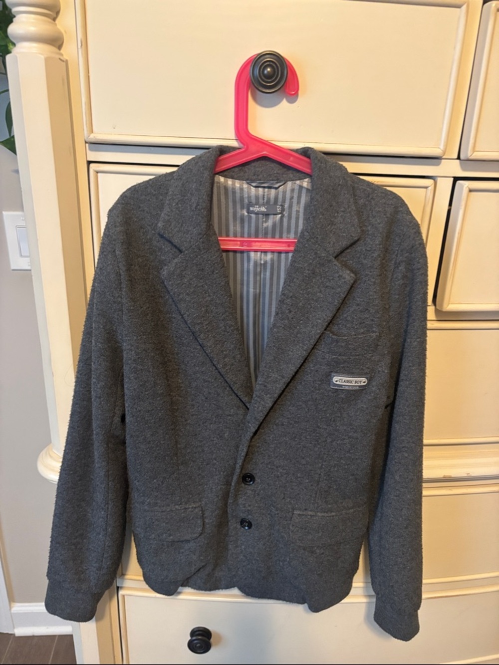 Classic Soft-Touch Kid’s Gray Blazer